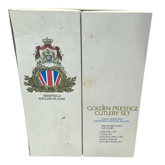 Sheffield English Blades Golden Prestige Cutlery Set 17 PCS Stainless Steel - Picture 6 of 6